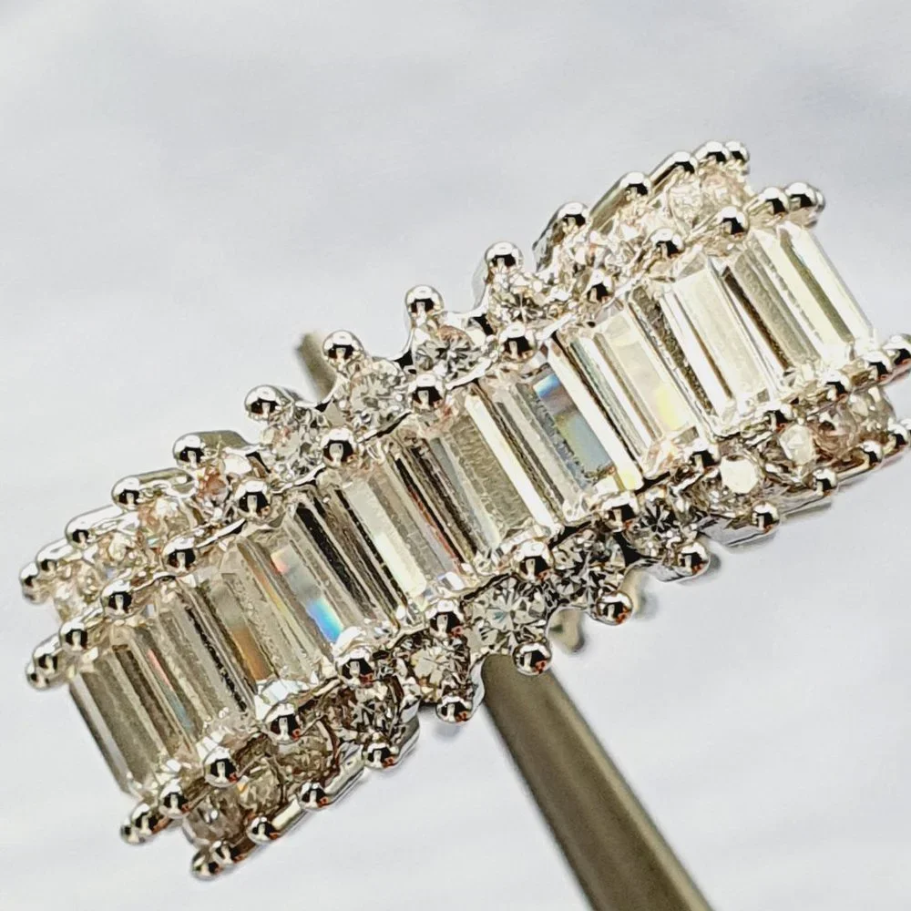 🔥 Fashion Dainty Gems Zircon Beautiful Eternity Rings for Women, EVGG1369